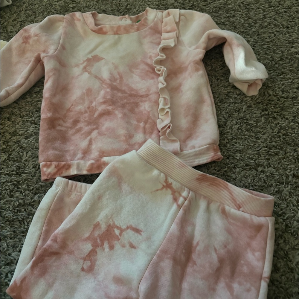 Dip Kids Pink Swirl Pajama/lounge  Set